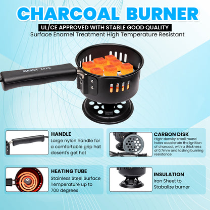 Portable Electric Charcoal Burner 500W