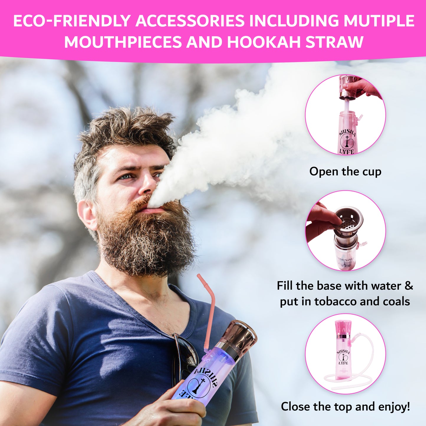 Portable Hookah - Pink