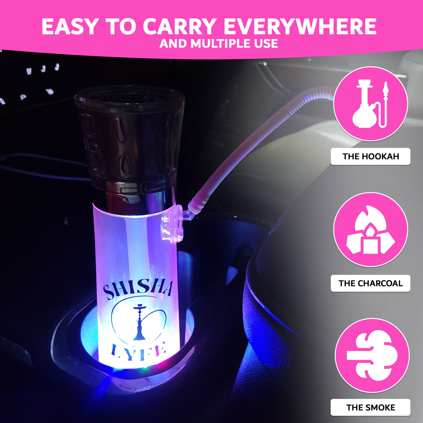 Portable Hookah - Pink